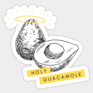 Holy Guacamole Fun Graphic Avocado Lover Gift Sticker